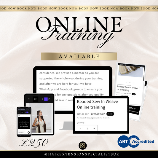 Beaded Sew In Weave Online training- Machine and genius weft