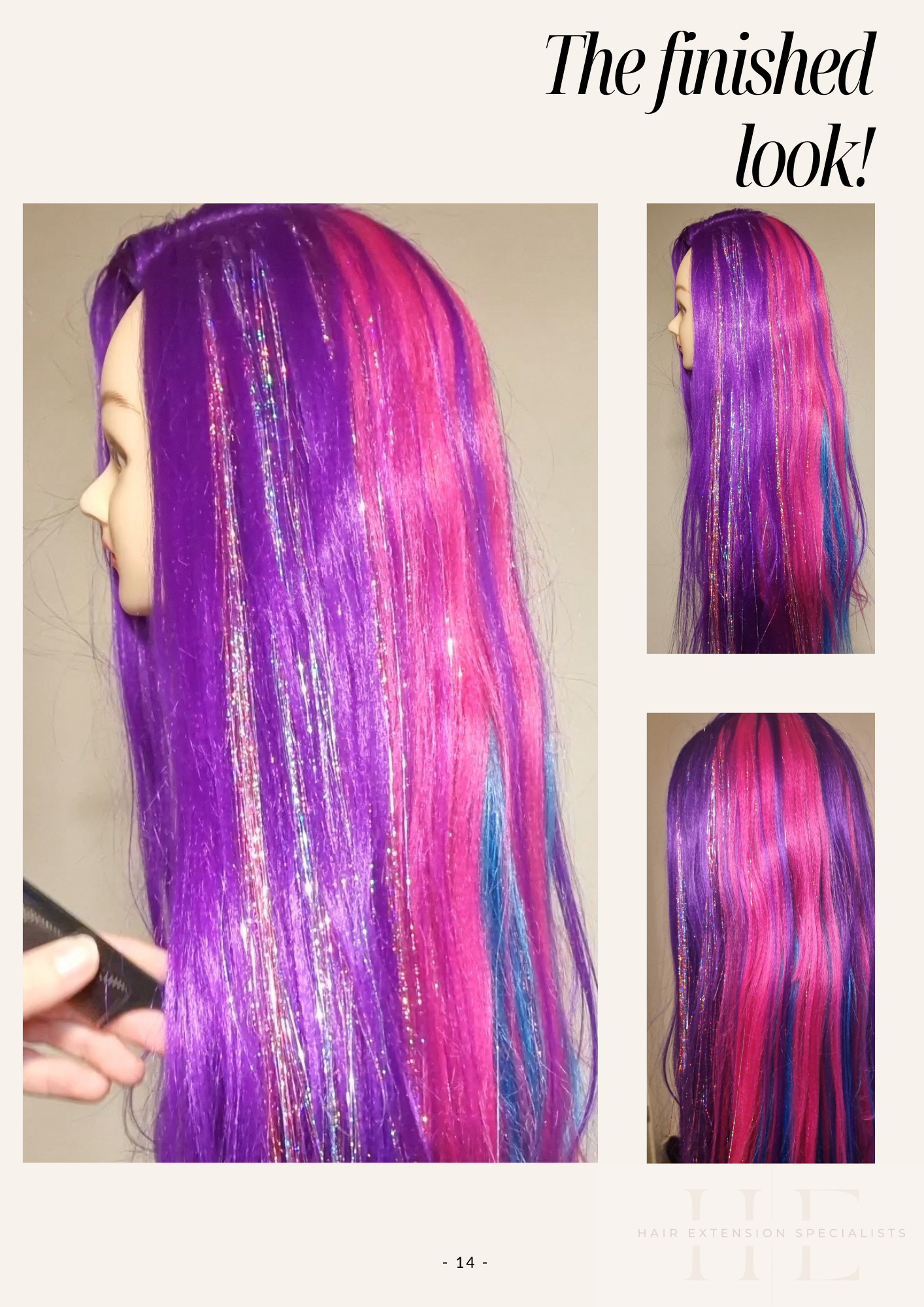 Glitter Tinsel hair Online Course