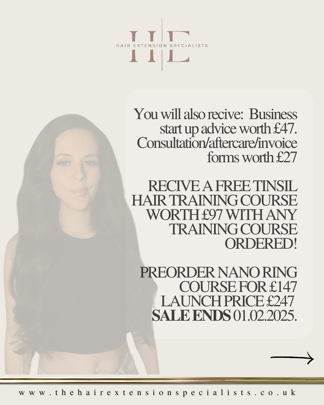Nano Ring Hair Extension Course | ABT Accredited Online Training