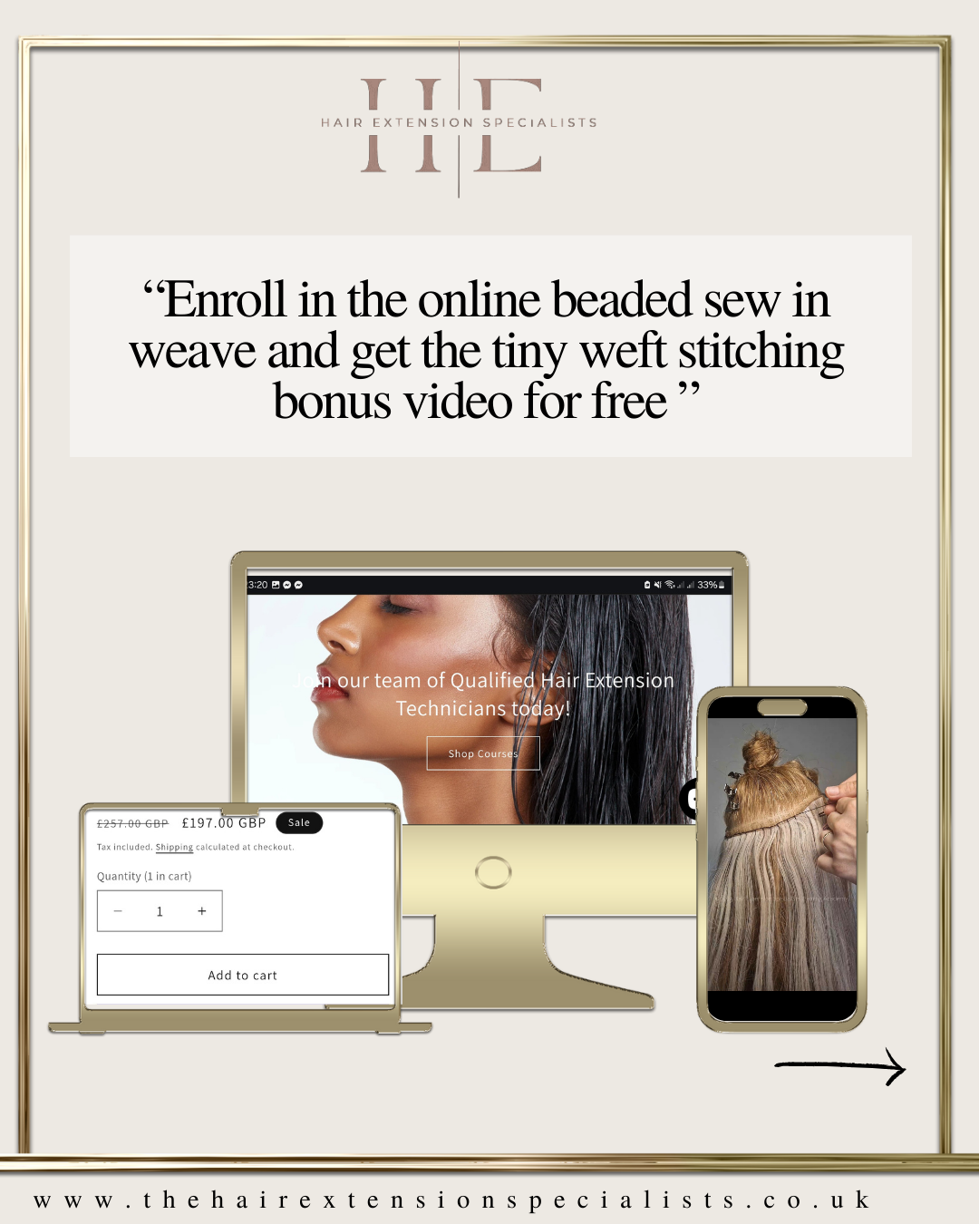 Beaded Sew In Weave Online training