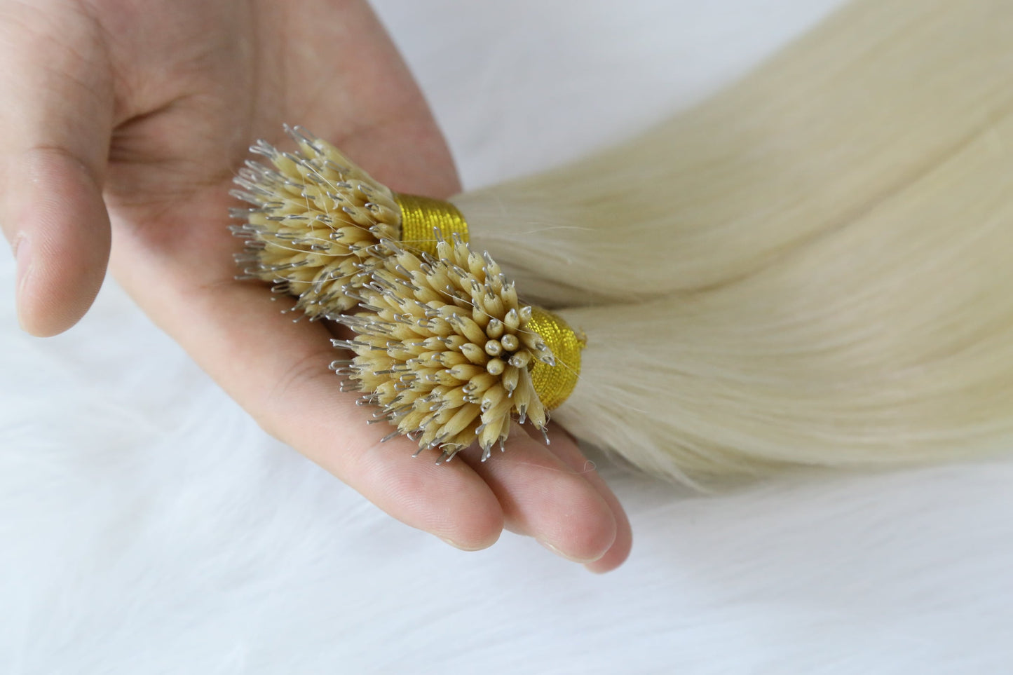 Curly Nano Rings 100 grams Remy Hair Extensions