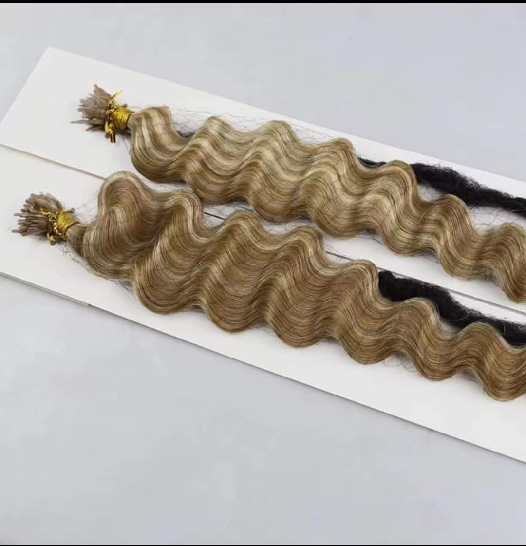 Curly Nano Rings 150 grams Remy Hair Extensions