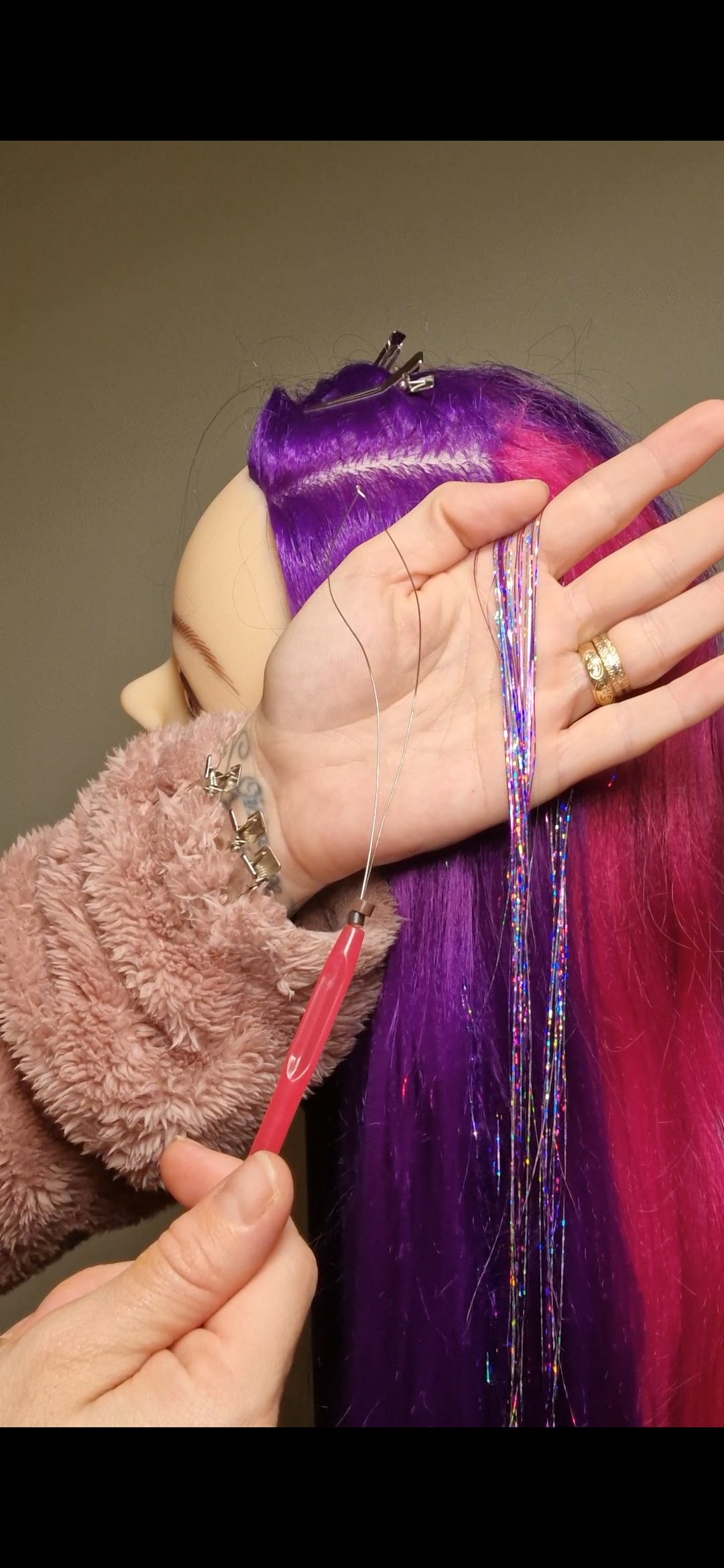 Glitter Tinsel hair Online Course