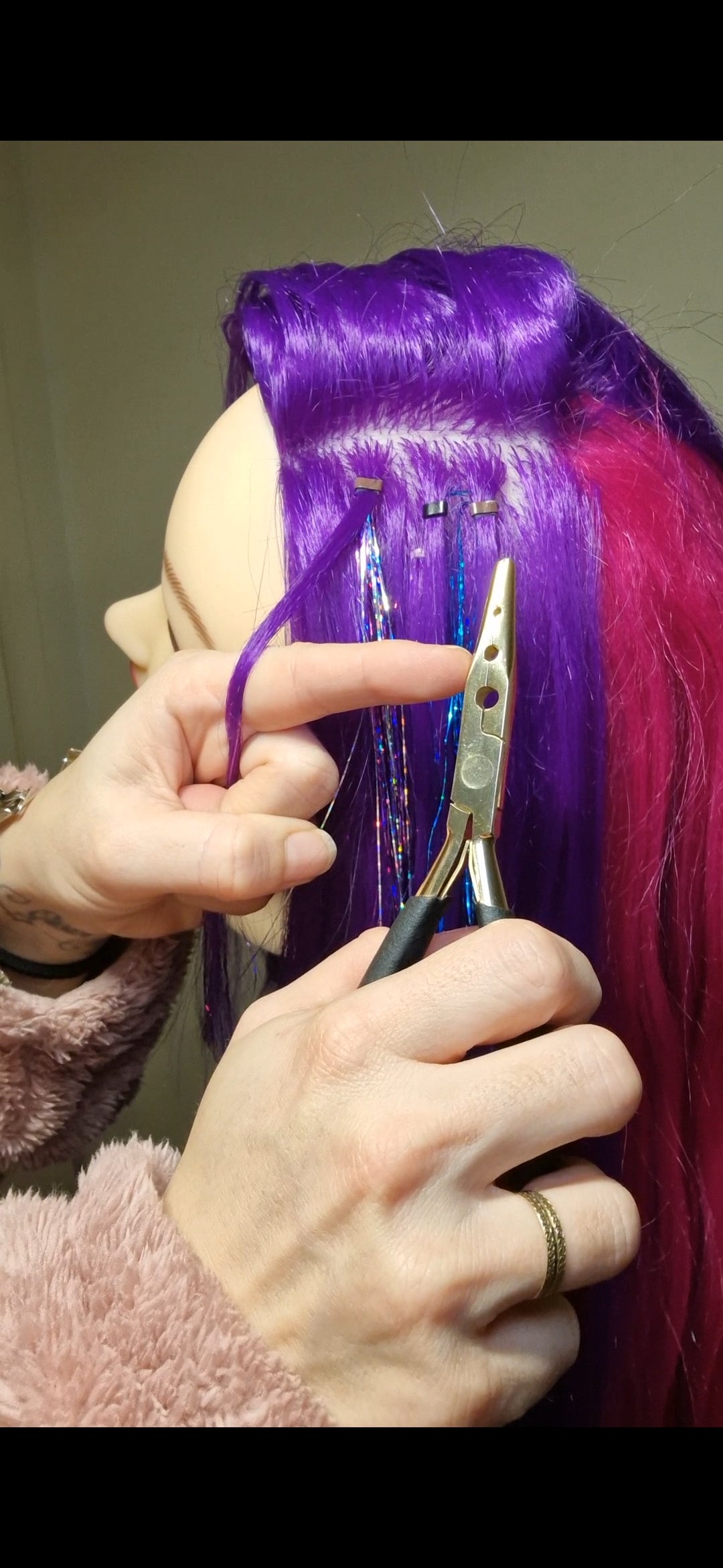 Glitter Tinsel hair Online Course