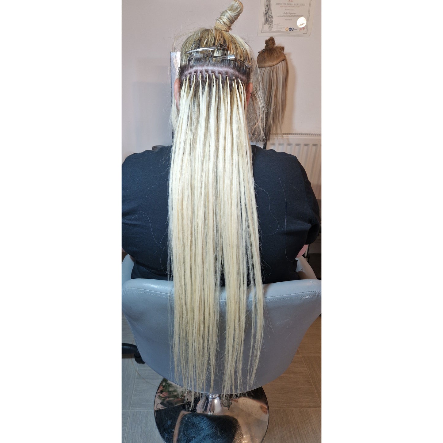 Straight Nano Rings 200 grams Remy Hair Extensions
