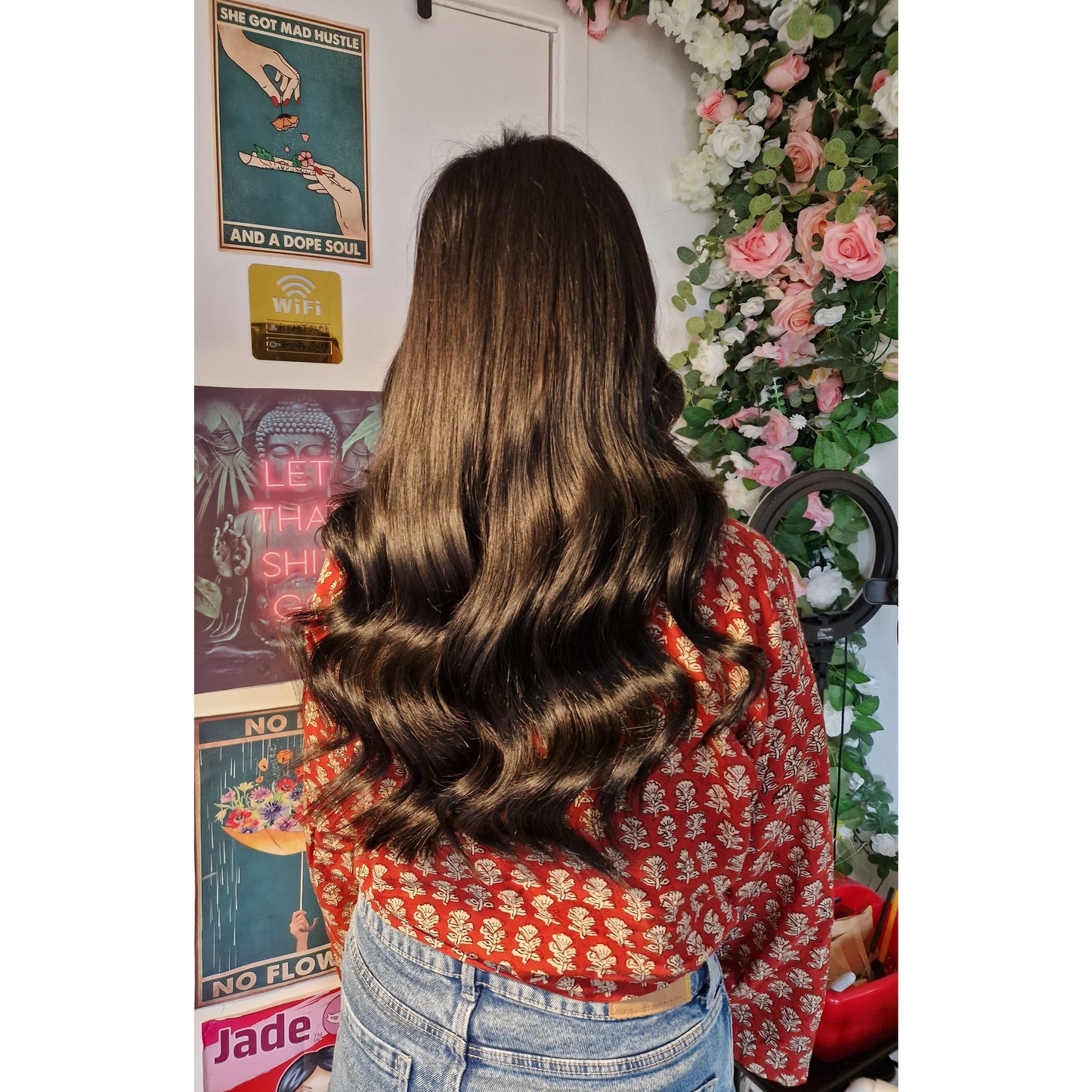 Straight Nano Rings 200 grams Remy Hair Extensions