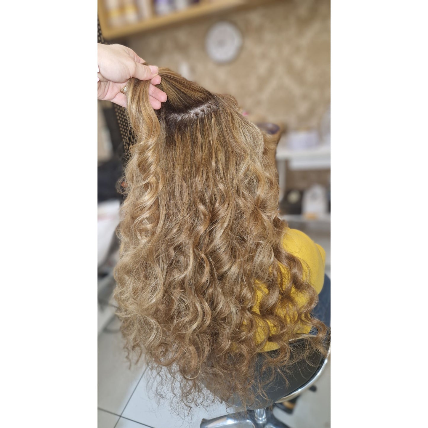 Curly Nano Rings 200 grams Remy Hair Extensions